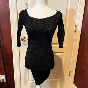 NWOT Just Tees Long Sleeve Grey leopard print long Sleeve top